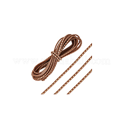 Плоский кожаный шнур для сапожника с металлической заклепкой&nbsp;LS-AJEW-WH0561-08A