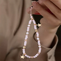 1 шт. полимерная глина и сплав ремешки для мобильного телефона&nbsp;AJEW-LP0005-52A