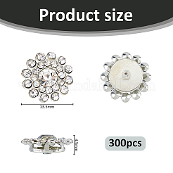 300шт латунные стразы кабошоны&nbsp;FIND-FH0016-69