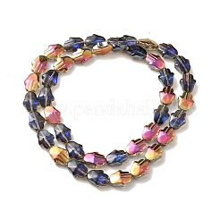 Прозрачные стеклянные бусины гальваническим пряди&nbsp;EGLA-F159-HR04