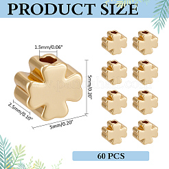 Cuentas de latón 60pcs&nbsp;KK-ME0001-94G