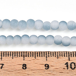 Perle di vetro crackle&nbsp;X1-GLAA-N009-4mm-06