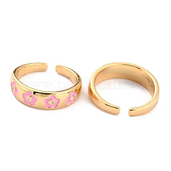 Манжеты из латуни с эмалью&nbsp;RJEW-H543-17G