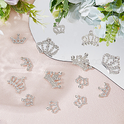 26 шт. 5 стиля кабошонов из сплава со стразами&nbsp;FIND-FH0009-61