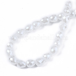 Стеклянные бусины с гальваническим покрытием &nbsp;EGLA-T008-15D