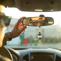 Бабочка и луна 201 нержавеющая сталь подвесные украшения для автомобиля&nbsp;HJEW-PH01764