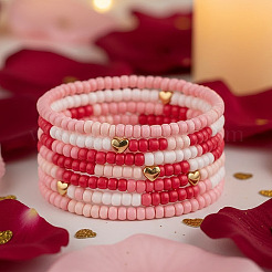 6 Stück Stretch-Armband-Set aus Glasperlen in 3 Stilen&nbsp;CC4522-1