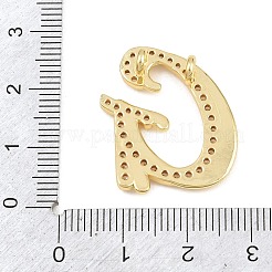 Latón micro pavimenta claro colgantes de circonio cúbico&nbsp;CU-CBA8481-01G-G