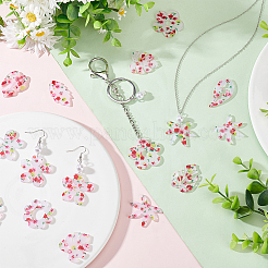 32шт 8 стиля прозрачные акриловые подвески&nbsp;TACR-PH0001-49