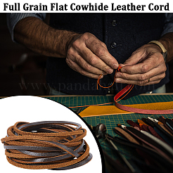 Плоский шнур для украшений из воловьей кожи&nbsp;LC-GF0001-10C-03