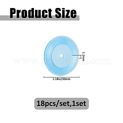 180 mini decorazione per esposizione di dischi in plastica&nbsp;DJEW-FH0011-56