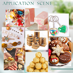 Квадратные подарочные коробки для хранения бумаги с прозрачным видимым окошком&nbsp;CON-WH0095-65A