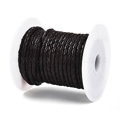 Vachette cordon tressé en cuir&nbsp;NWIR-N005-01B-4mm