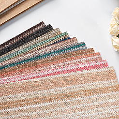 10 feuille de tissu imitation cuir PVC 10 couleurs&nbsp;DIY-CL0001-97A