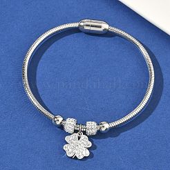 Браслеты с подвесками из нержавеющей стали 304 для женщин&nbsp;BJEW-D429-02G