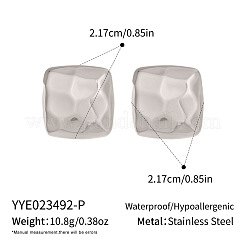 Pendientes de acero inoxidable 304 para mujer&nbsp;NI8038-2
