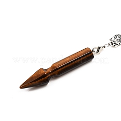 Pendoli da rabdomanzia appuntiti con pietre preziose a tema chakra&nbsp;G-I284-D