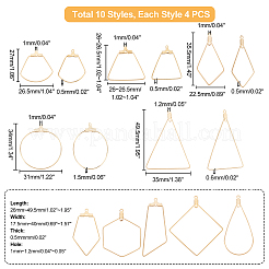 40 шт. 10 подвески из нержавеющей стали 304 в разных стилях&nbsp;STAS-UN0030-28