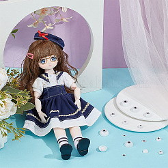 12 пара 6 стилей полукруглых акриловых глаз для изготовления кукол&nbsp;DIY-OC0013-18