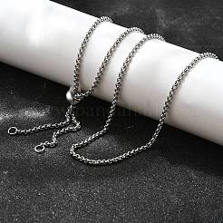 Регулируемые ожерелья-слайдеры из нержавеющей стали 304&nbsp;X-NJEW-L156-003P
