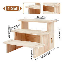 Présentoir de jouets en bois à 3 niveau&nbsp;ODIS-WH0329-66A