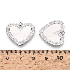 Оправы для подвесок из нержавеющей стали 304 в виде кабошонов&nbsp;LS-STAS-T065-89P