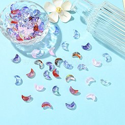 100шт гальваника прозрачная стеклянная бусина&nbsp;EGLA-SZ0001-42