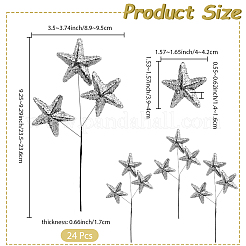 Аксессуары для звездочек из пенопласта с блестками&nbsp;DIY-WH20081-021B-03A