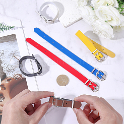 12 pieza de correas de cuero sintético para etiquetas de equipaje en 6 colores&nbsp;FIND-WR0012-92