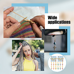 Подвесные маркеры петель с замком из сплава эмали&nbsp;HJEW-AB00171