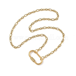 Collares de cadena madre-hijo/cadena Figaro de acero inoxidable 304 para mujer&nbsp;NJEW-JN06451