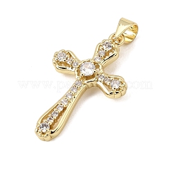 Ottone micro spianare pendenti zirconi&nbsp;ZIRC-G168-27G