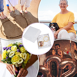 2 шт. брелок-медальон из нержавеющей стали 304&nbsp;KEYC-UN00017