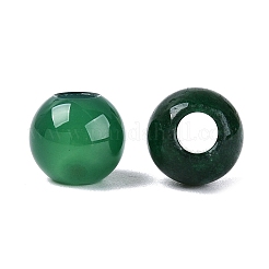 Natürliche weiße jade europäische perlen&nbsp;G-Q607-01A-05