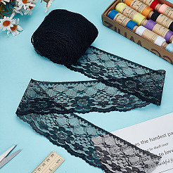 20 ярд полиэстеровой цветочной кружевной ленты для изготовления украшений&nbsp;OCOR-HY0001-23B