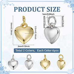 12шт 2 цвета латунные подвески&nbsp;KK-ME0001-57