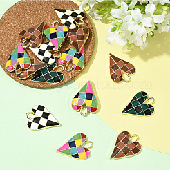 Подвески из эмали из сплава с покрытием 10 шт.&nbsp;ENAM-YW0008-17