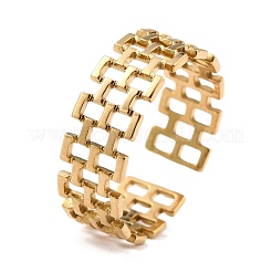 Anillos de dedo de acero inoxidable 304 con revestimiento iónico (IP)&nbsp;RJEW-L102-20G