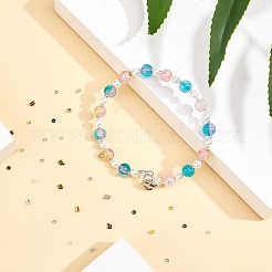 Зажимные бусины из латуни&nbsp;KK-AR0001-31