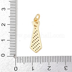 Латунные микропаве прозрачные подвески с фианитом&nbsp;KK-P339-21G-03