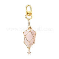 Stella 304 acciaio inossidabile macramè catena sacchetto porta pietra vuoto ciondolo decorazione&nbsp;HJEW-JM02086
