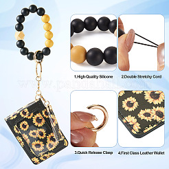 Porte-clés en perles de silicone&nbsp;KEYC-TAC00017