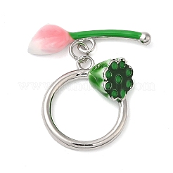 Knebelverschlüsse aus Messing mit Emaille&nbsp;LS-KK-C028-15P