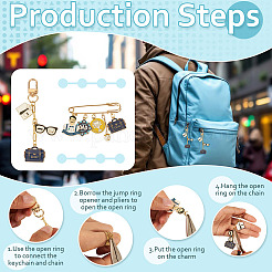 Kit de fabrication de porte-clés à faire soi-même pour la fête des pères&nbsp;DIY-TA0016-26