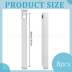 8 pieza de colgantes de acero inoxidable&nbsp;STAS-BC0003-97B