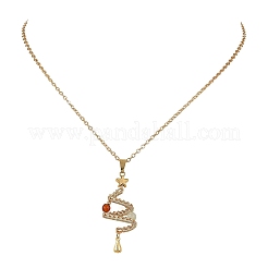 Collier pendentif sapin de Noël en fil de cuivre&nbsp;NJEW-TA00271