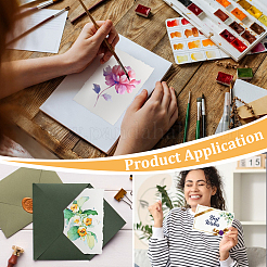 50 Stück Aquarellpapier aus Holzschliff&nbsp;DIY-WH0671-346A