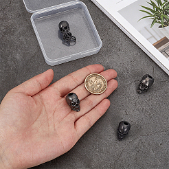 4 pièce 4 styles de perles européennes en laiton&nbsp;KK-OC0001-95B