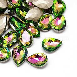 Cabochons strass di vetro pointed back &nbsp;RGLA-A008-10x14mm-M