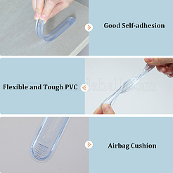 4 Stück 2 Arten transparenter PVC-Antikollisions-Stoßfängerschutz&nbsp;FIND-WH20015-056